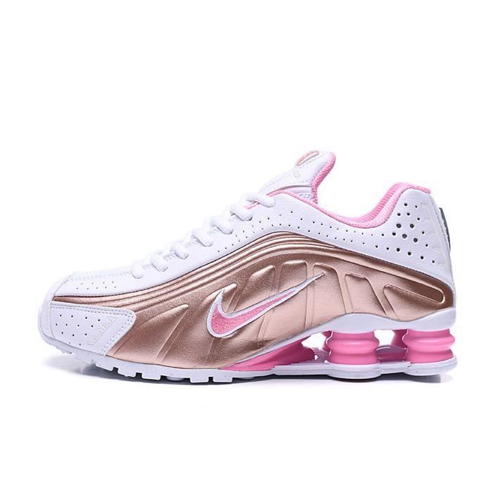 nike shox femme noir et rose